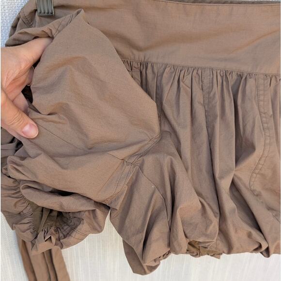 Munny Tan Puffy Bubble Cotton Mini Skort Shorts, size S - Picture 4 of 11